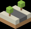 2D isometric city tile 37