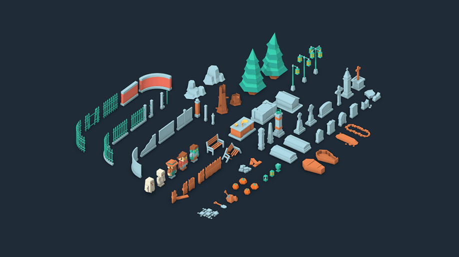 pack of tiles from Kenny - Graveyard Kit