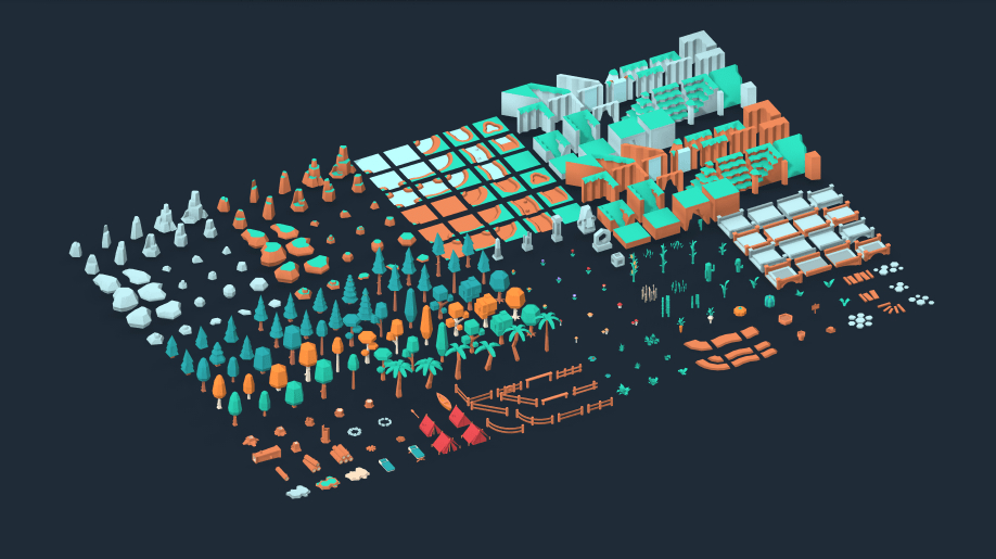 pack of tiles from Kenny - nature Kit