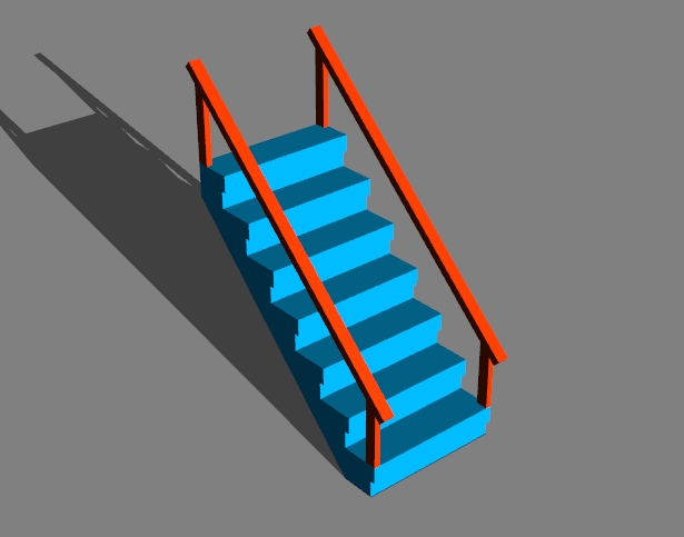 stairs with handrails 12