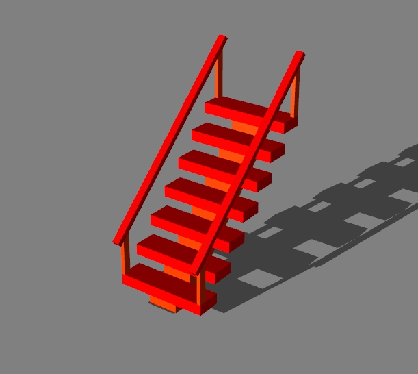 stairs with handrails v.2 - 4