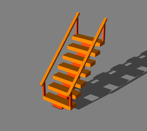 stairs with handrails v.2 - 5