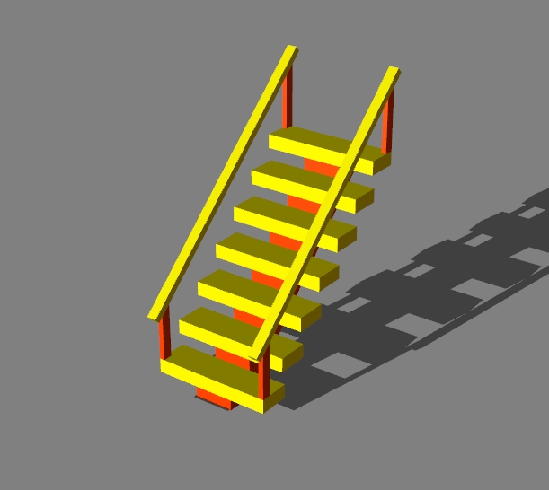 stairs with handrails v.2 - 6
