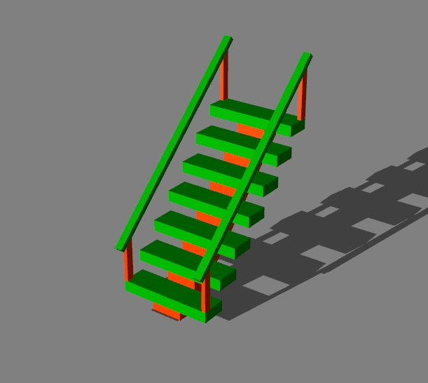 stairs with handrails v.2 - 7