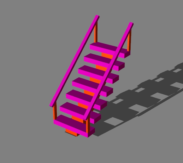 stairs with handrails v.2 - 9
