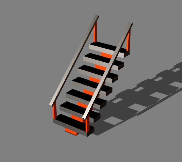 stairs with handrails v.2 - 10