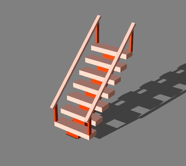 stairs with handrails v.2 - 14