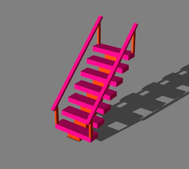 stairs with handrails v.2 - 15