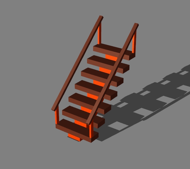 stairs with handrails v.2 - 17