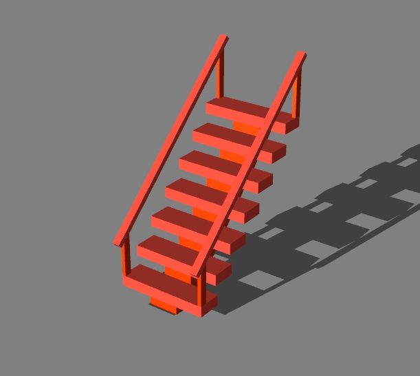 stairs with handrails v.2 - 20
