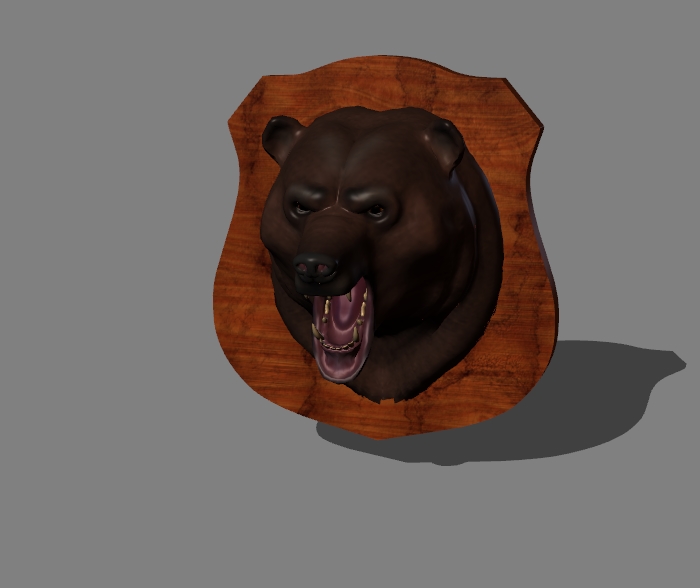 decorative bear head 1