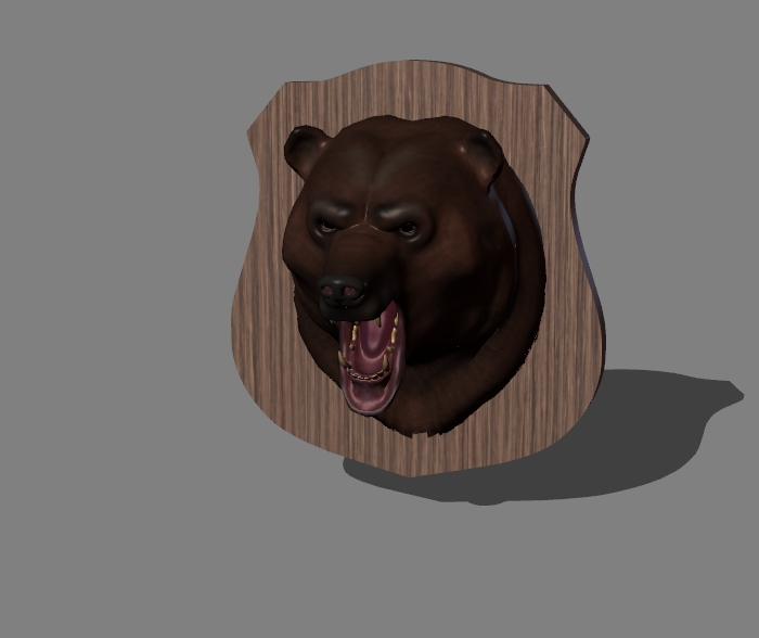 decorative bear head 2