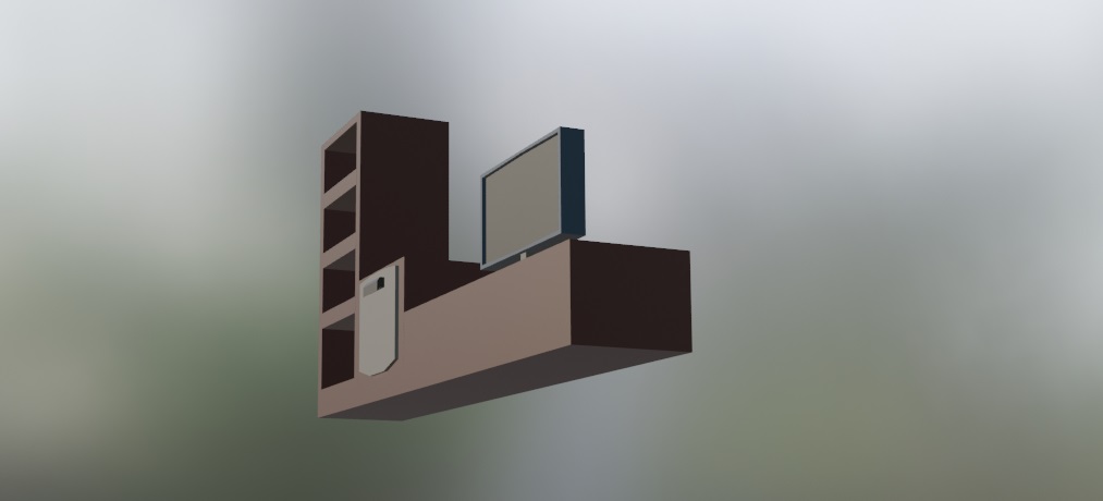 Table with TV