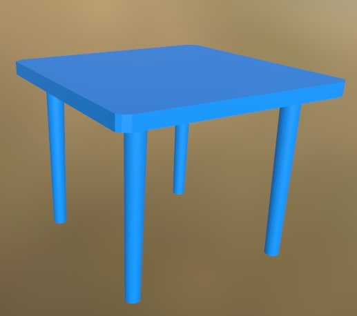 Plastic Table 1(blue)