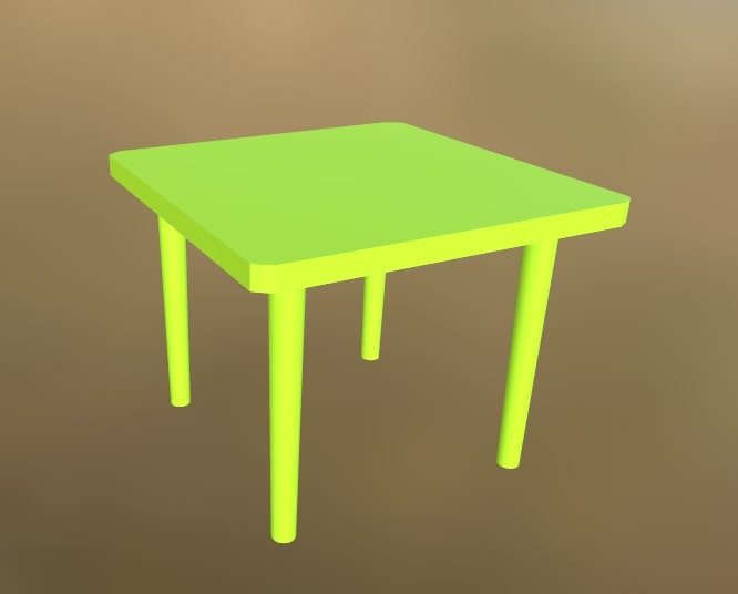 Plastic Table 1(Green)