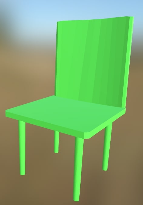 Plastic Chair 2 (Green)