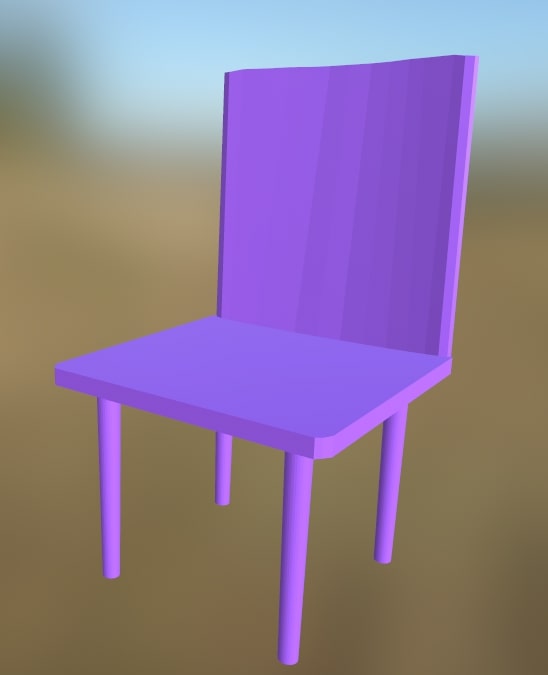 Plastic Chair 5 (Purple)