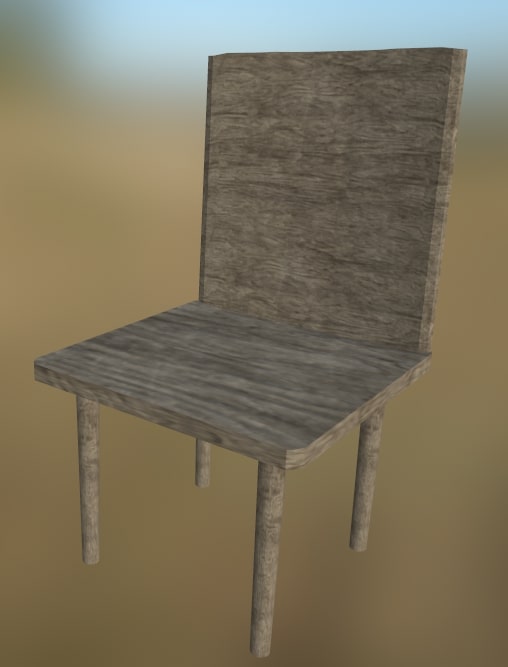 Wood Chair 3 (OldWood)