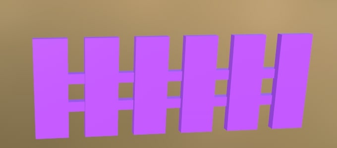 Plastic Fence 5 (Purple)
