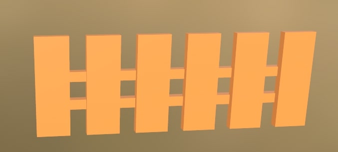 Plastic Fence 6 (Orange)