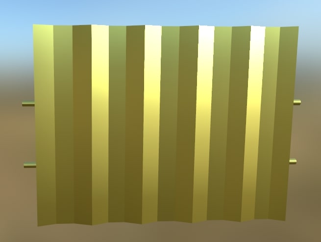 Metall Flat Fence (Yellow)