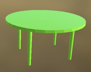 Plastic Table 3 (v2) (Green)