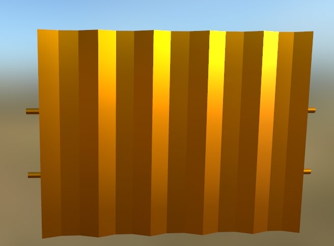 Metall Flat Fence 6 (Orange)