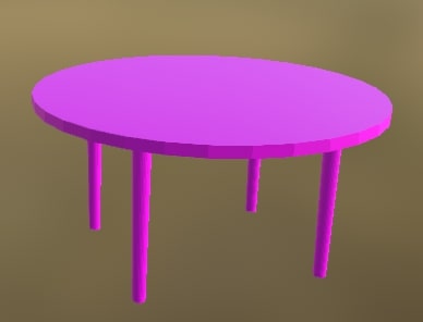 Plastic Table 5 (v2) (Purple)