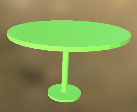 Plastic Table (v3) 2 Green