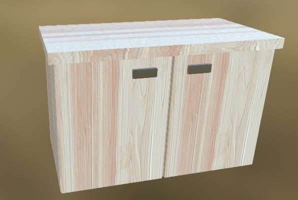 Cupboard 3 WhiteWood