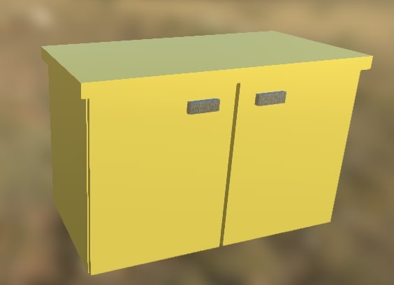 Cupboard 6 Yellow