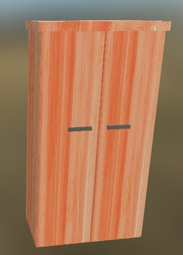 Cabinet (v2) 3 WhiteWood