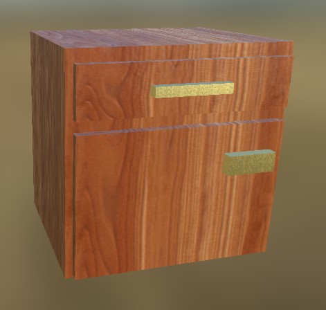 Small Cabinet LowPoly 1 (Default Wood)