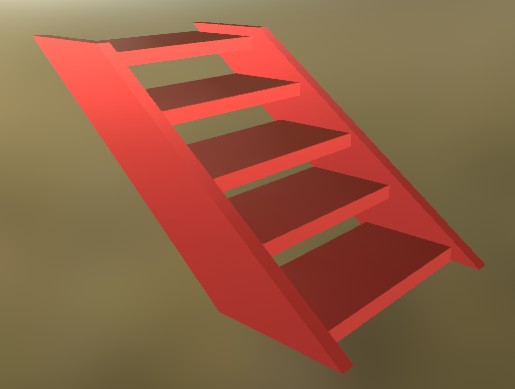 Stairs (v2) 7 Red