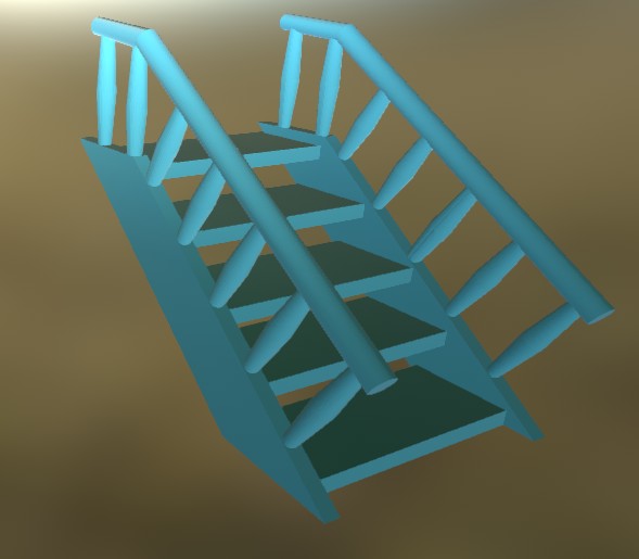 Stairs (v3) Blue
