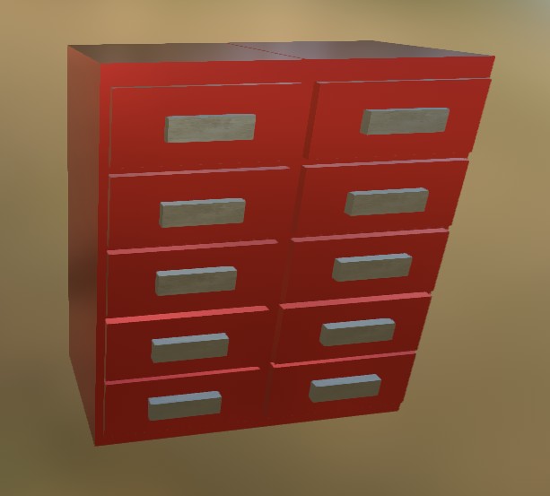 Big cabinet 5 ( Red Metall)