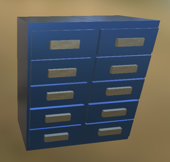 Big cabinet  ( Blue Metall)