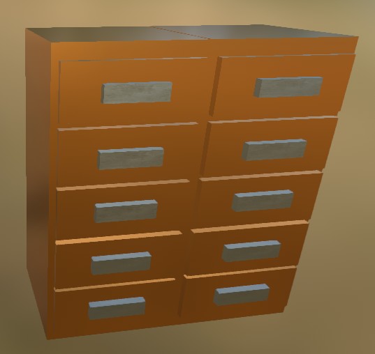 Big cabinet 11 (Orange Metall)