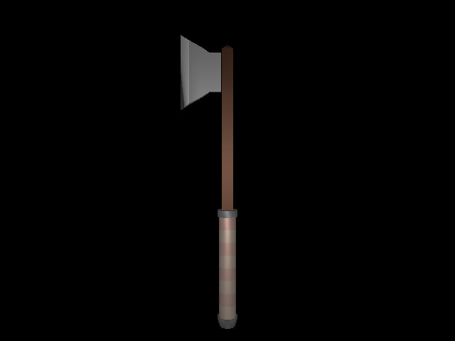 Low Poly Axe - 1