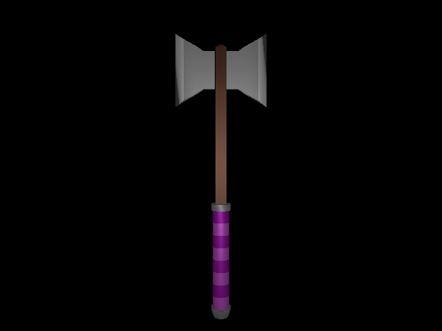 Low Poly Axe - 2