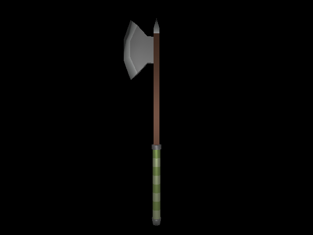 Low Poly Axe - 3