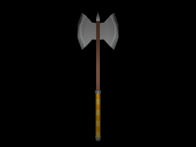 Low Poly Axe - 4