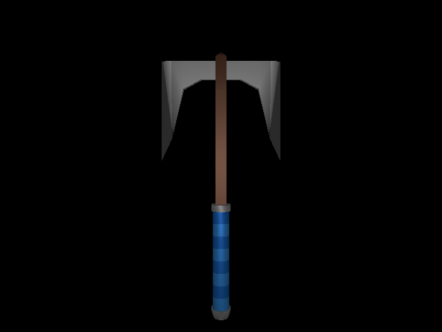 Low Poly Axe - 6