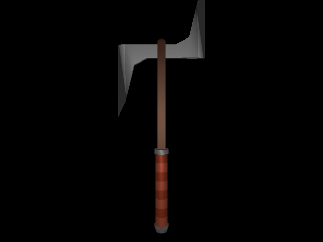 Low Poly Axe - 7