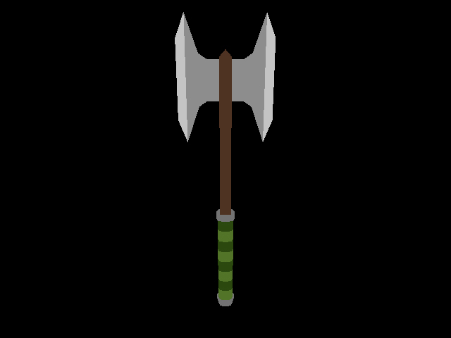 Low Poly Axe - 15