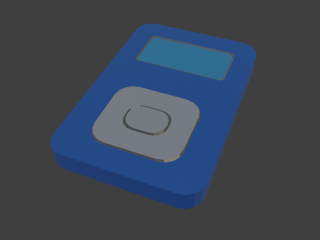 LowPoly MP3 Player - 3