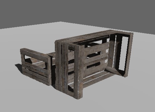 Wooden crates